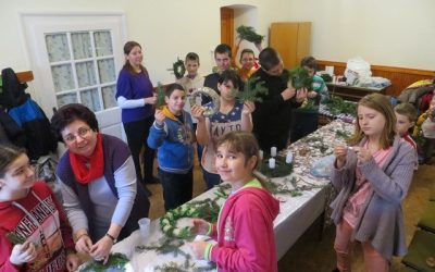 Adventi koszorúkészítés és plébániai lelkinap
