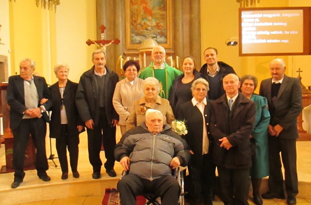 Jubiláns házasok hálaadó ünnepe: 2016.10.16.
