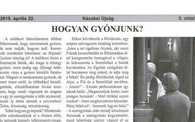 Hogyan gyónjunk?