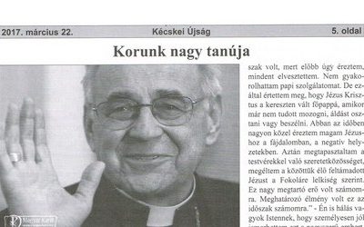 Korunk nagy tanúja