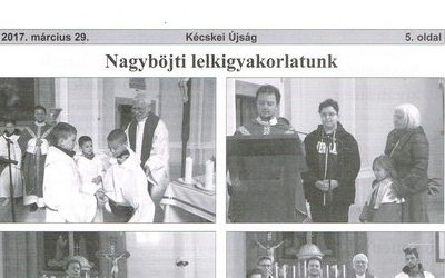 Nagyböjti lelkigyakorlatunk
