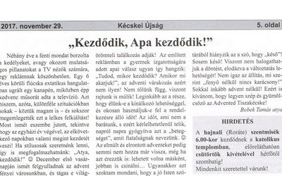 Kezdődik, Apa kezdődik