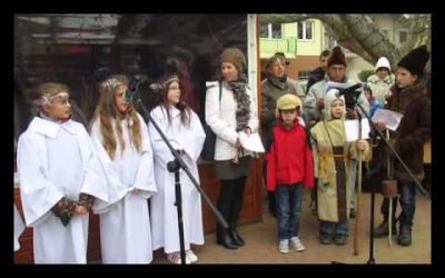 Adventi vásár megnyitója betlehemeseink közreműködésével