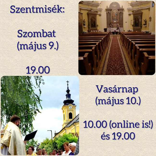 Újra találkozhatunk a templomunkban – néhány fontos szabály betartásával