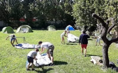 Újra sátrakkal telt meg a plébánia kertje