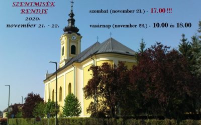 Változások a miserendben