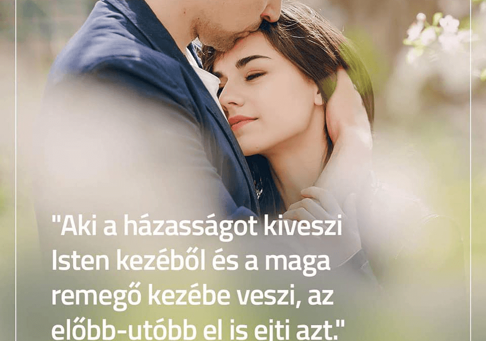 A házasságot ünnepeljük a héten