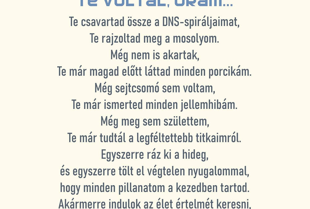 Te voltál Uram…