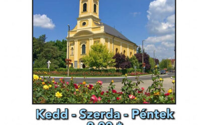 Nyári miserend templomunkban