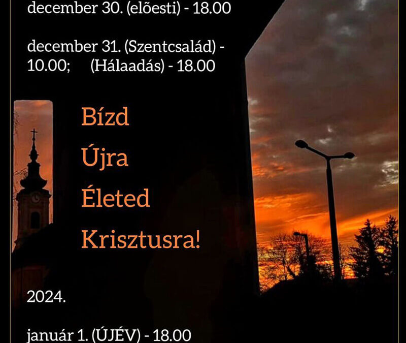 Bízd Újra Életed Krisztusra!
