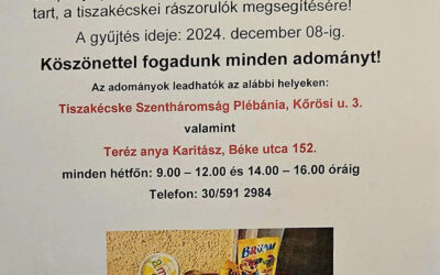 Hálás köszönettel fogadjuk az adni-tudók felajánlásait!