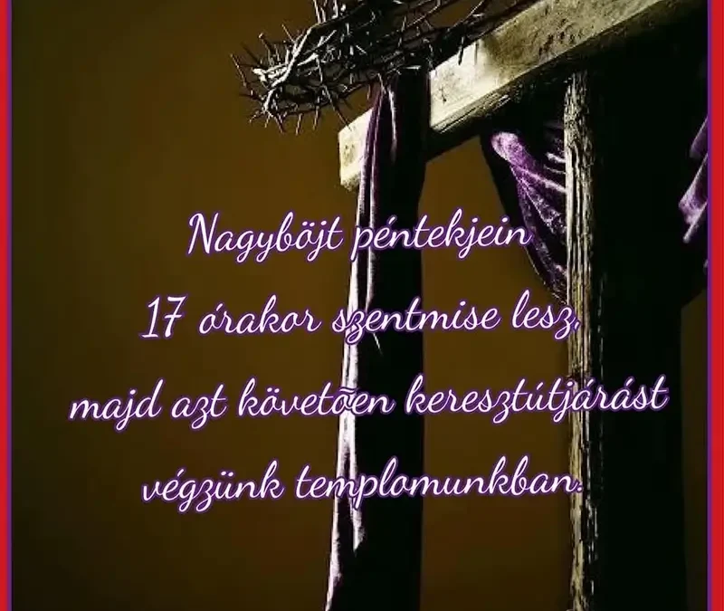 Keresztút-járás templomunkban