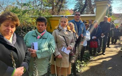 VIRÁGVASÁRNAP – Barkaszentelés a Lourdes-i barlangnál, majd körmenet a jeruzsámi bevonulás emlékére