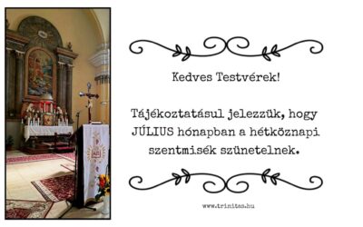 Nyári miserend